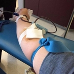 MPH office assistants donate blood